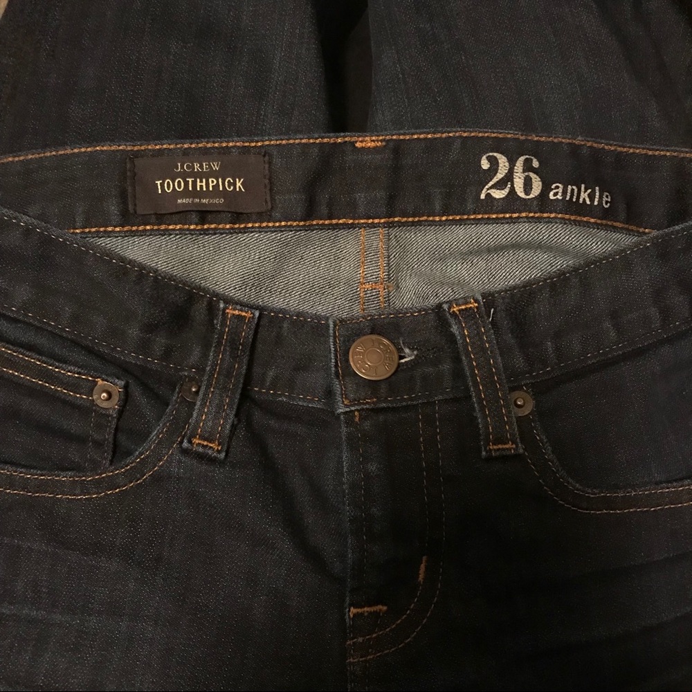 J. Crew Toothpick Skinny Ankle Jeans